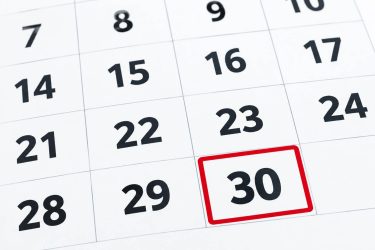 Net 30 Accounts Calendar